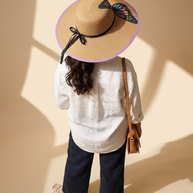 Handi Made Handpainted Butterfly Hat