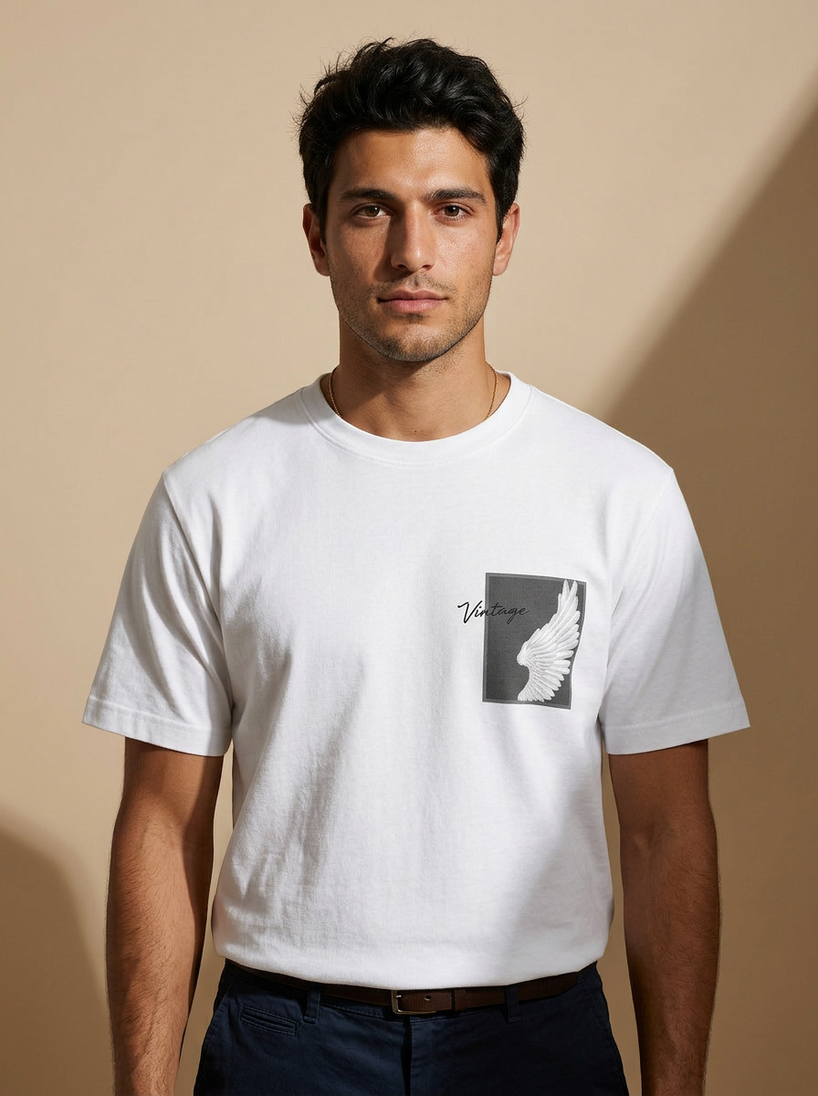 Pearl by Perla Vintage White T-Shirt