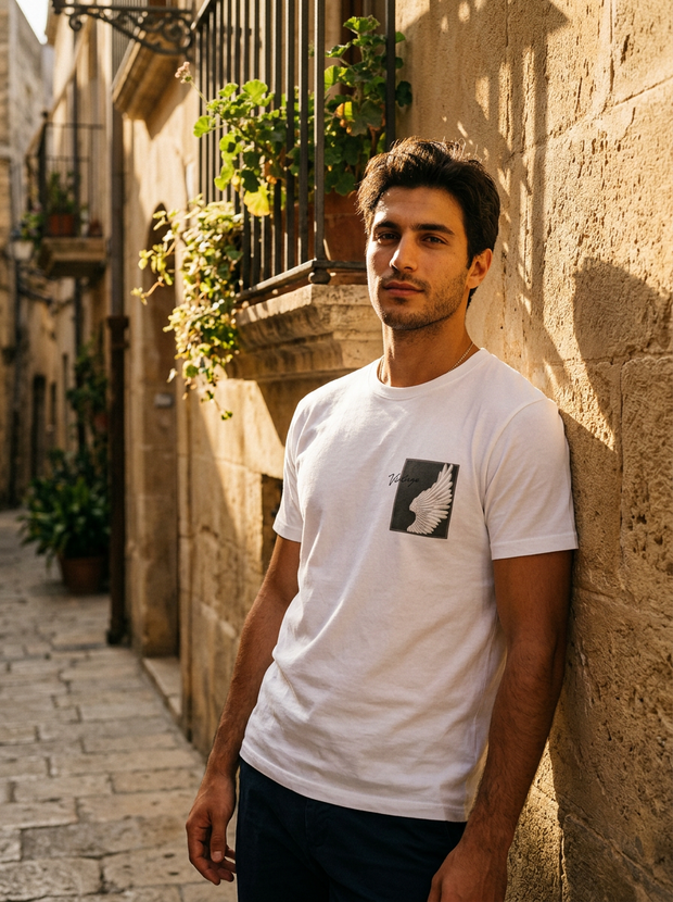 Pearl by Perla Vintage White T-Shirt