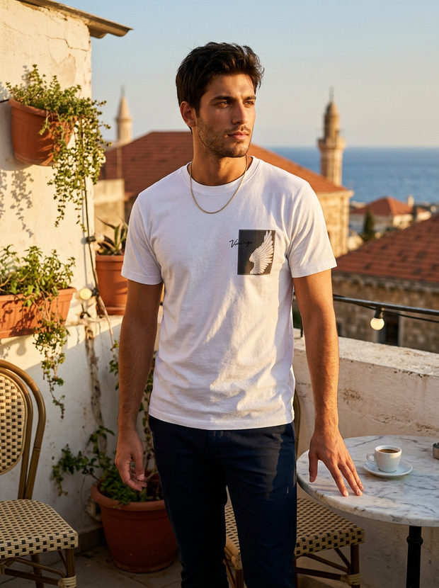 Pearl by Perla Vintage White T-Shirt