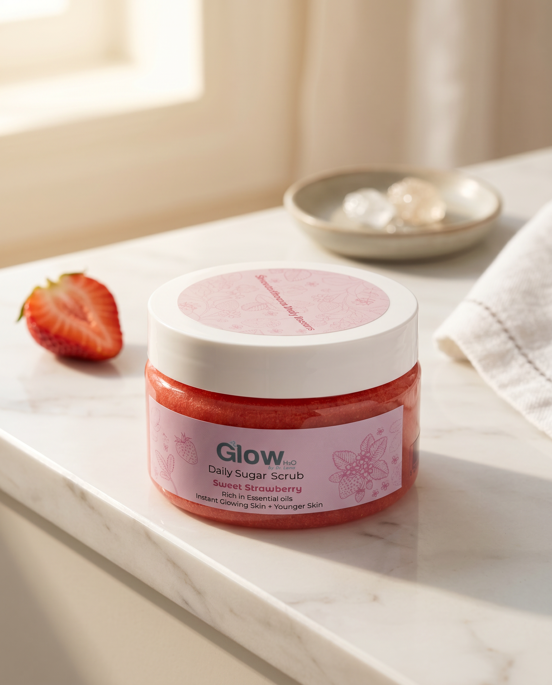 Glow H2O Strawbellicious Sugar Scrub
