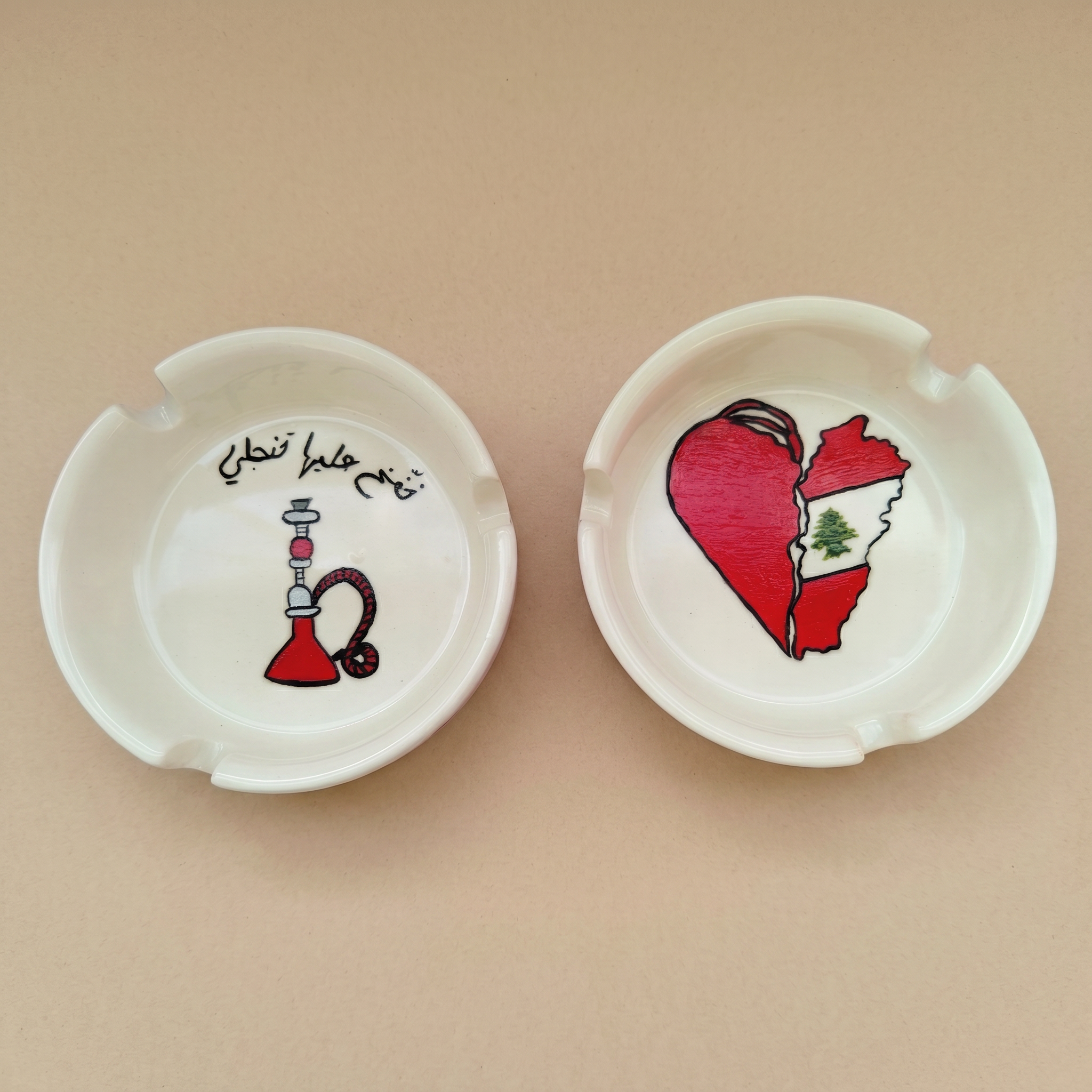 Handi Made Handpainted Ashtray