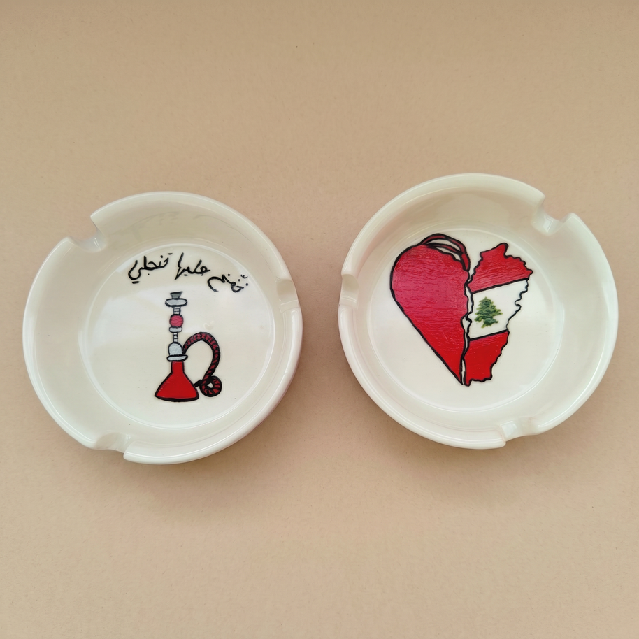 Handi Made Handpainted Ashtray