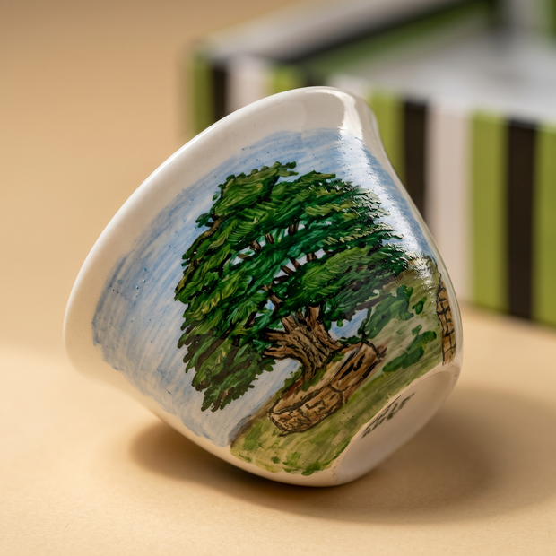 Handi Made Handpainted Lebanese Coffee Cups – Villages (Set of 12)