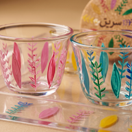 Handi Made Handpainted Lebanese Coffee Set – Plexi Tray