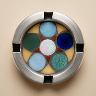 Dana Adada Large Metal Mosaic Ashtray