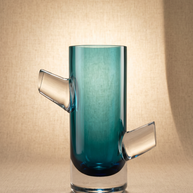 Tati deco Murano tree trunk blue