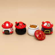 Antique Arch Mushroom Spice Jars – Set of 12 (12cm)