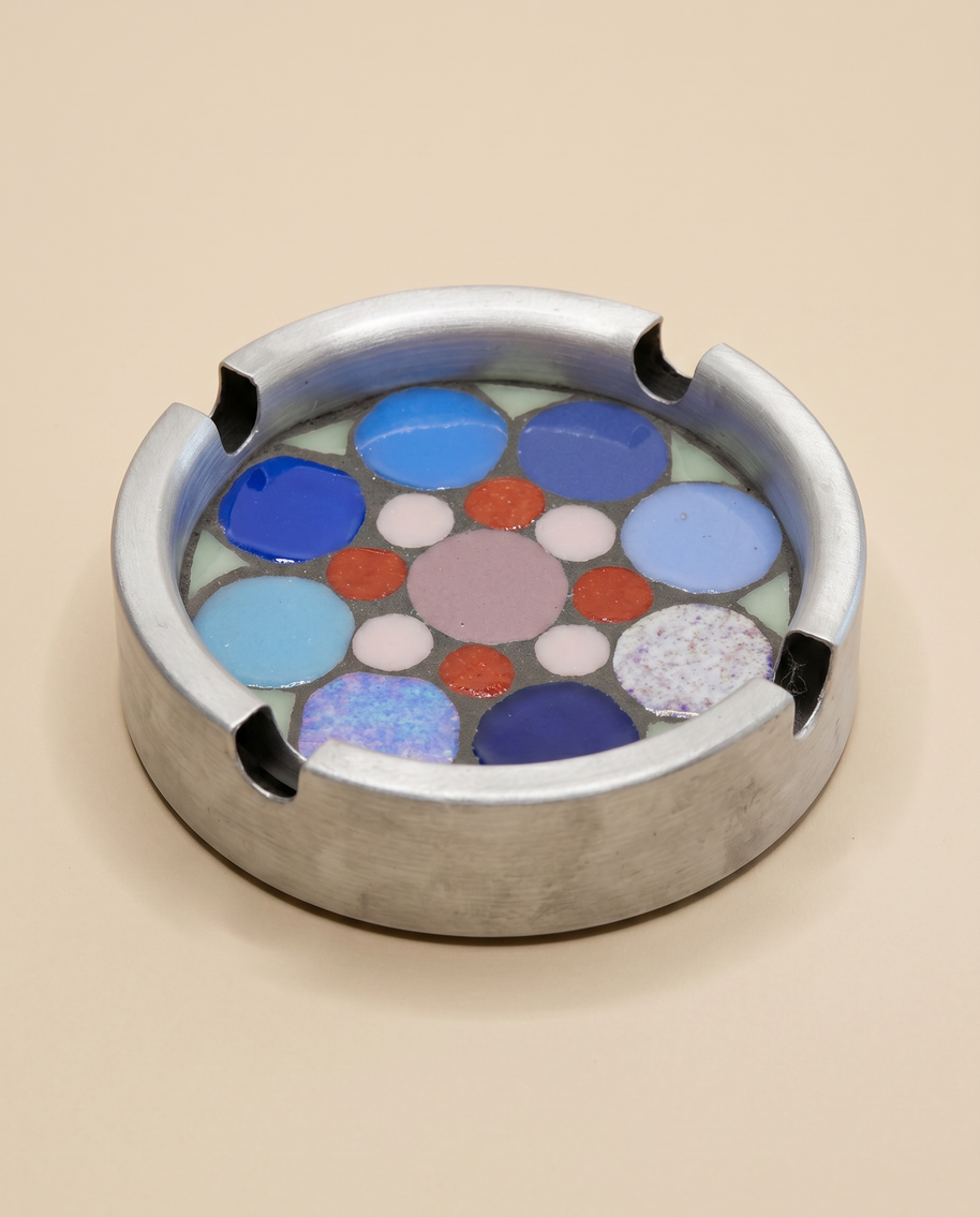 Dana Adada Small Metal Mosaic Ashtray