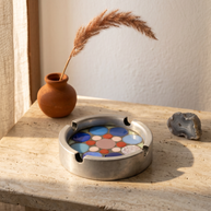 Dana Adada Small Metal Mosaic Ashtray