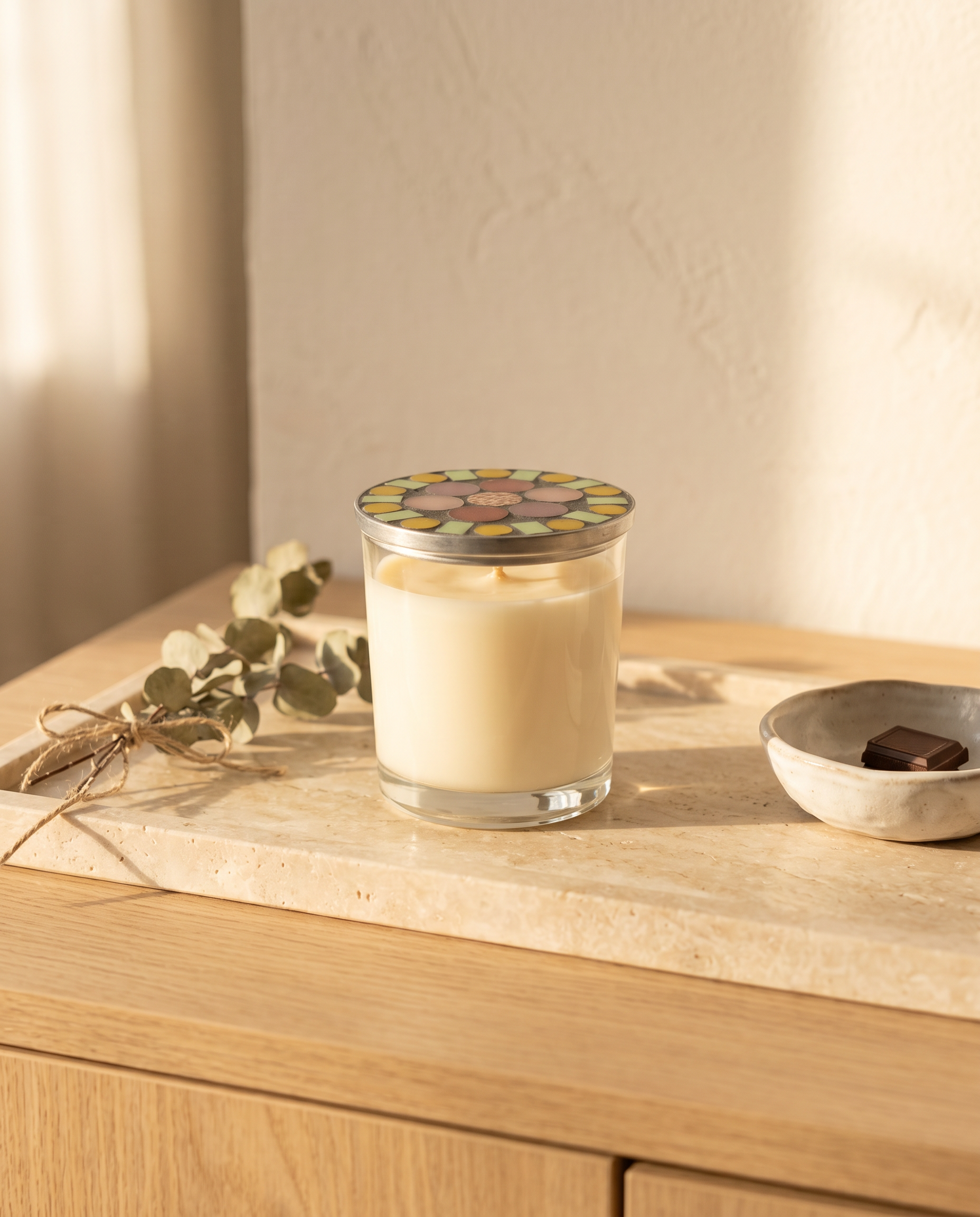 Dana Adada Glass Scented Mosaic Candle