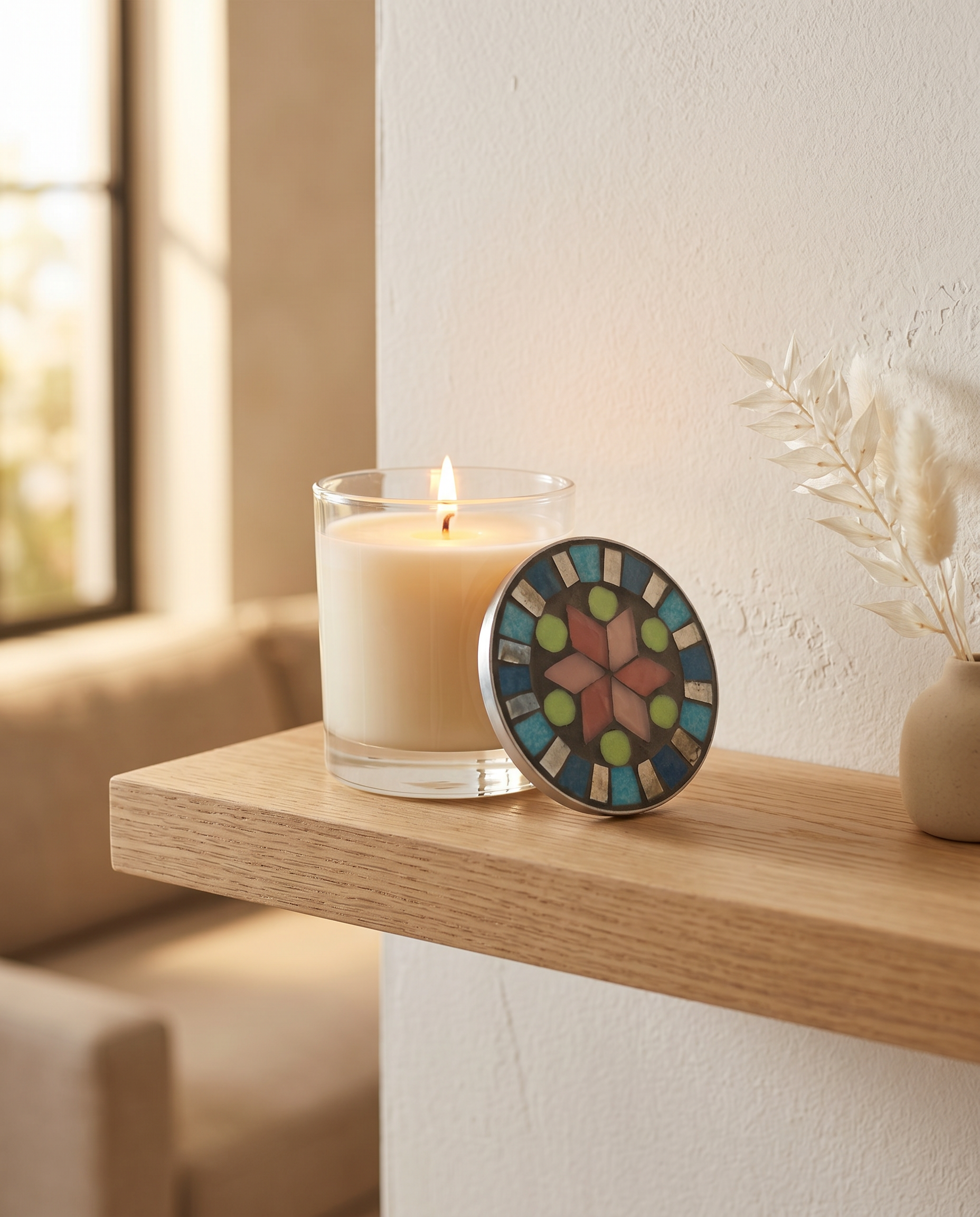 Dana Adada Glass Scented Mosaic Candle