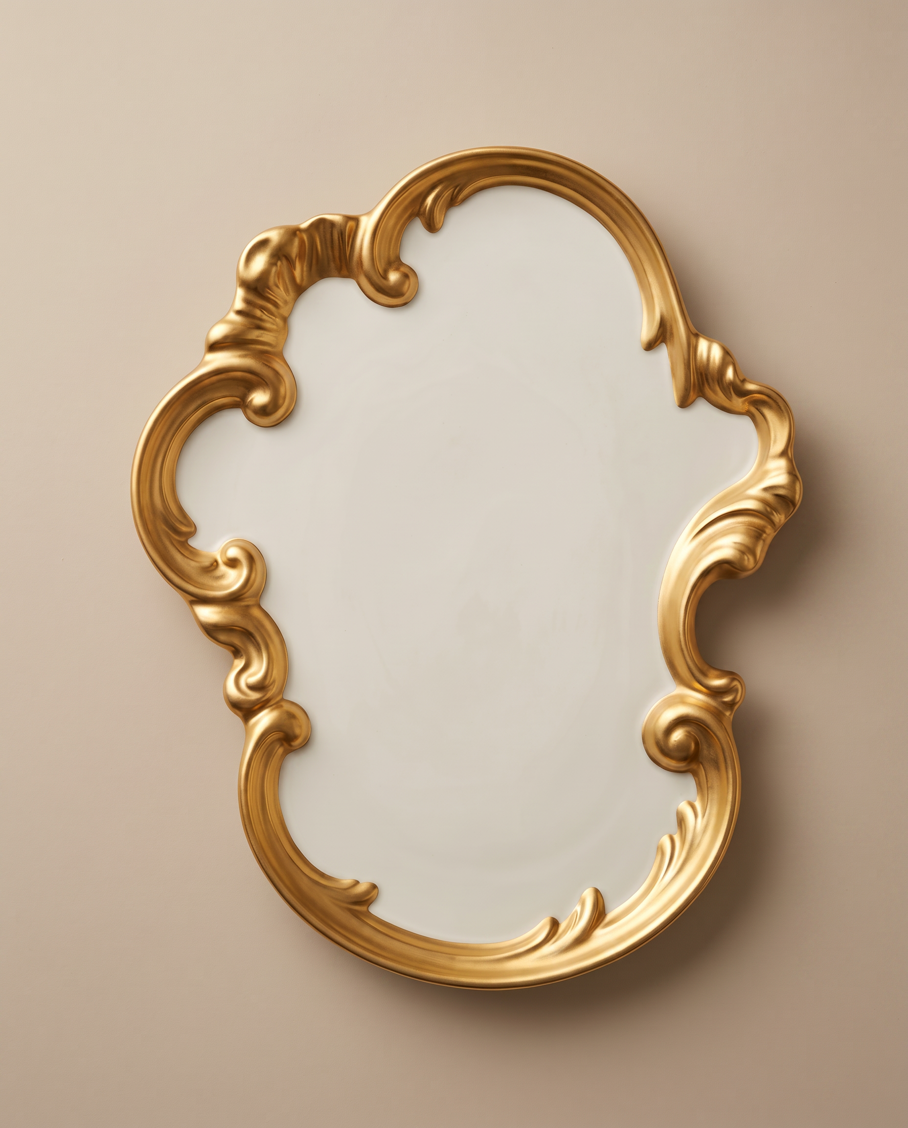 Antique Arch Baroque Gold-Framed Marble Serving Board – 20cm