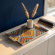 Dana Adada Large Rectangular Mosaic Tray - Design 1