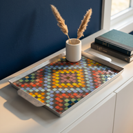 Dana Adada Large Rectangular Mosaic Tray - Design 1