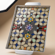 Dana Adada Large Rectangular Mosaic Tray - Design 2