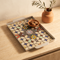 Dana Adada Large Rectangular Mosaic Tray - Design 2