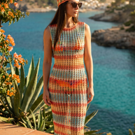 Route Raiment Citrus Breeze Mesh Dress - Medium