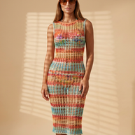 Route Raiment Citrus Breeze Mesh Dress - Medium