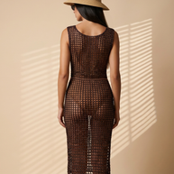 Route Raiment Metallic Mesh Dress - Medium