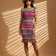 Route Raiment Ruffle Garden Crochet Dress - Medium