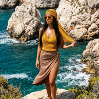 Route Raiment Mustard Mesh Durag - Medium