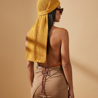 Route Raiment Mustard Mesh Durag - Medium
