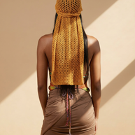 Route Raiment Mustard Mesh Durag - Medium