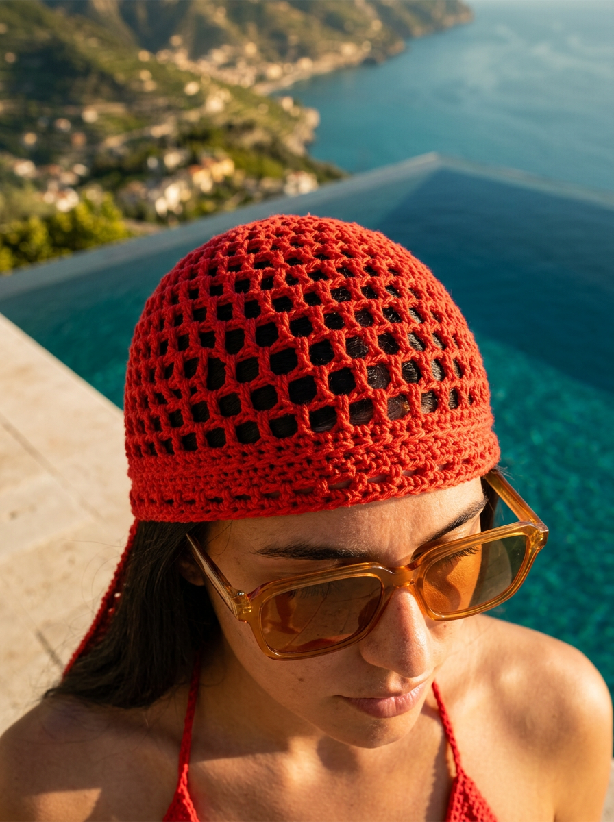Route Raiment Red Mesh Durag - Medium