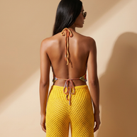 Route Raiment Citrus Bloom Halter Top - Medium