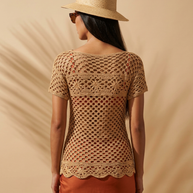 Route Raiment Lace Flower Top - Medium