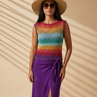 Route Raiment Multi-Color Mesh Tank - Medium