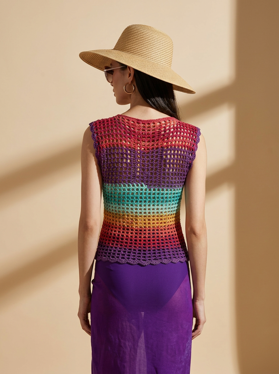 Route Raiment Multi-Color Mesh Tank - Medium