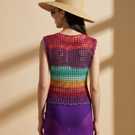 Route Raiment Multi-Color Mesh Tank - Medium