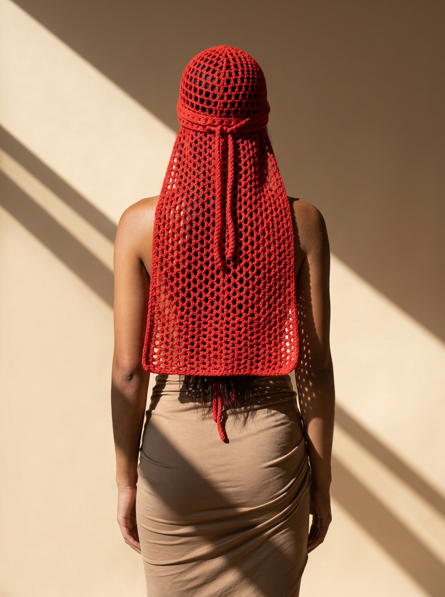 Route Raiment Red Mesh Durag - Medium