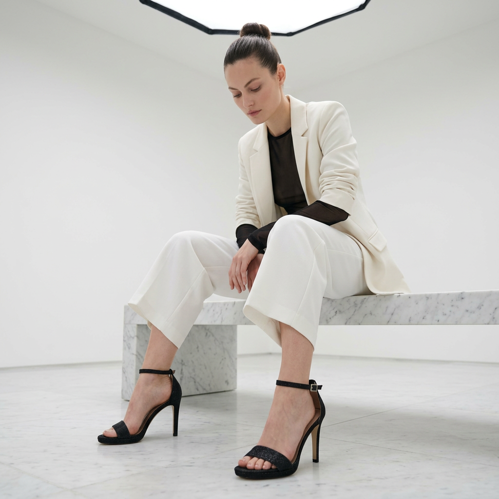 KOAN Onde Piane Midnight Elegance Stiletto Sandal