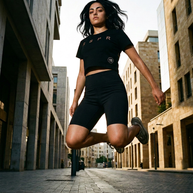 RSPR BLACK CROP TOP(RSPR PRINT)