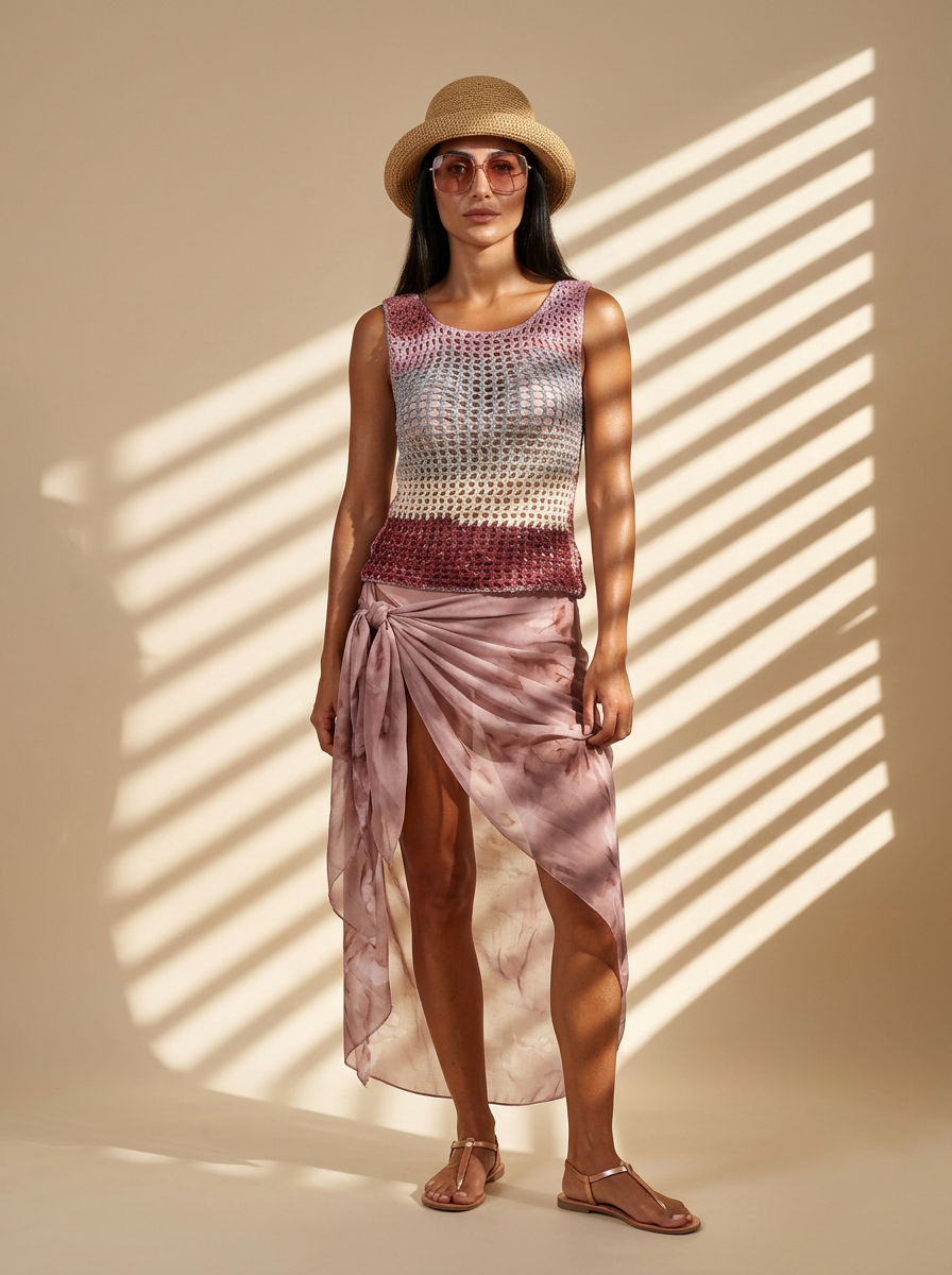 Route Raiment Grape Fade Mesh Tank Top - Small