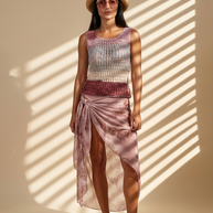 Route Raiment Grape Fade Mesh Tank Top - Small