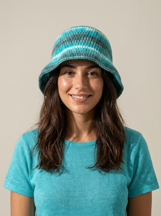 Route Raiment Crochet Bucket Hat - Large
