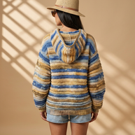 Route Raiment Coastal Path Crochet Hoodie - Large