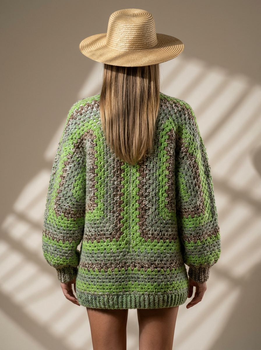 Route Raiment Forest Whisper Crochet Cardigan