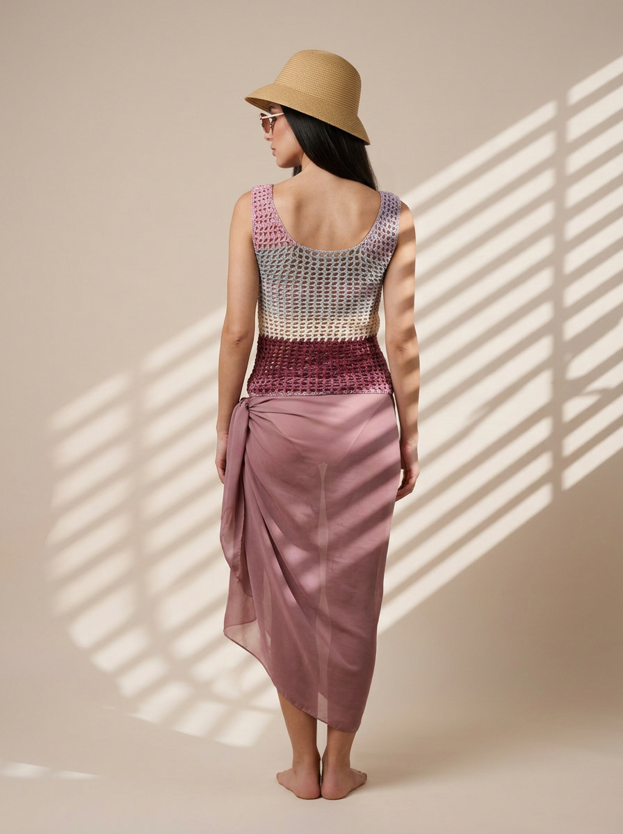 Route Raiment Grape Fade Mesh Tank Top - Small