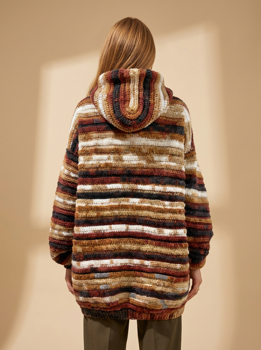 Route Raiment Desert Horizon Crochet Hoodie - XXL