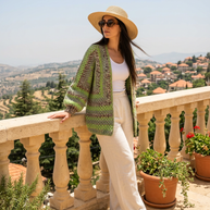 Route Raiment Forest Whisper Crochet Cardigan