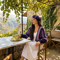 Route Raiment Amethyst Aura Crochet Cardigan