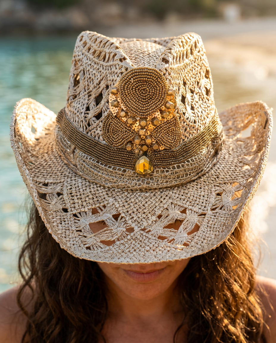 By Carmenzo Golden Muse Hat