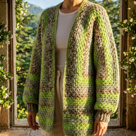 Route Raiment Forest Whisper Crochet Cardigan
