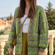 Route Raiment Forest Whisper Crochet Cardigan