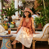 By Carmenzo Desert Rose Hat